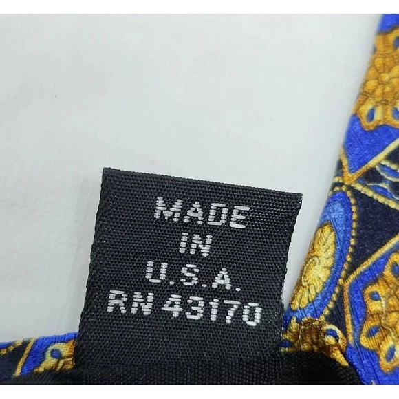 Geoffrey Beene Tie 57' Long 4' Wide Men's Tie Silk Necktie Multi Colored - Picture 6 of 6